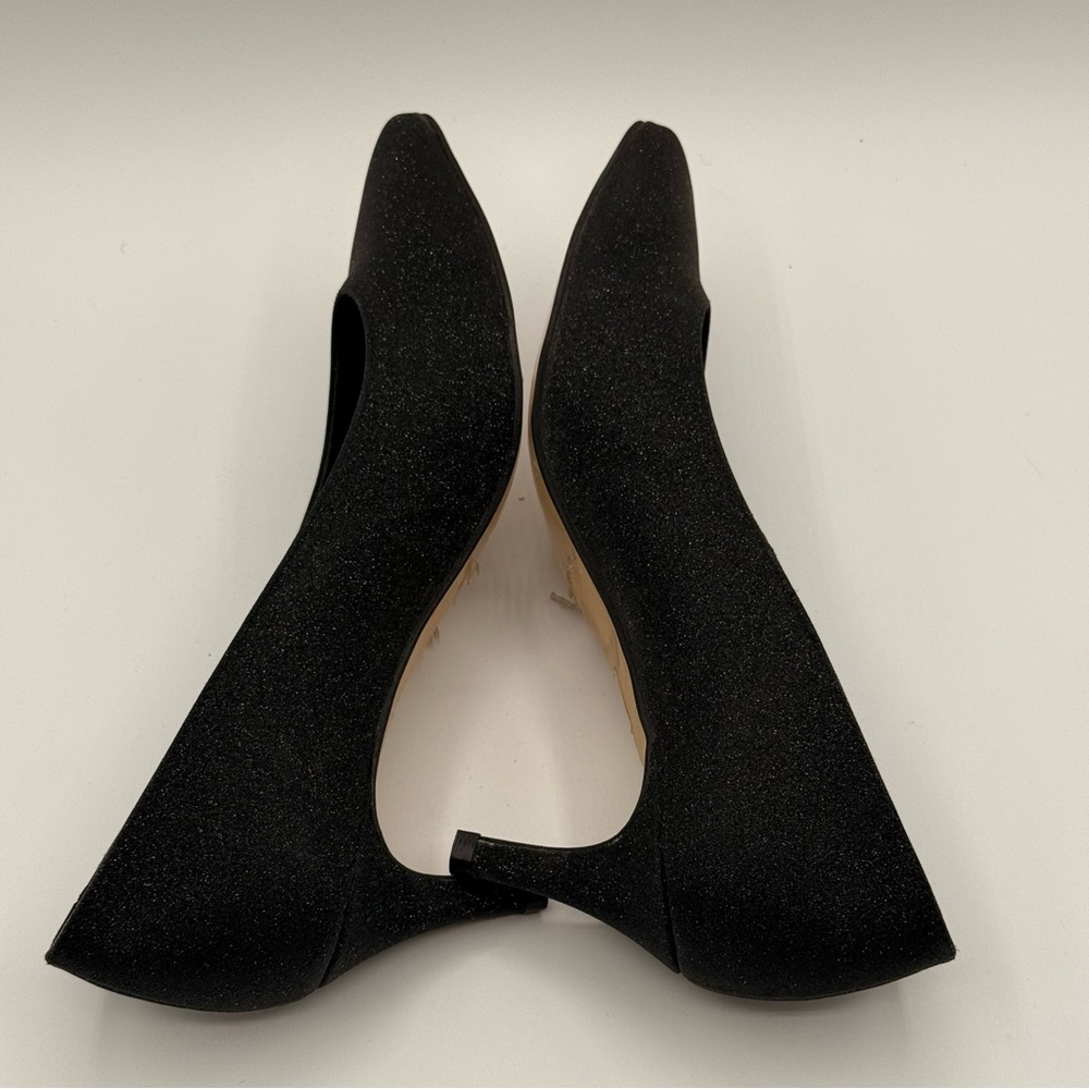 Raphael Sarti Elite Black Sparkle Women's Low Heels Size 37 - Picture 7 of 17